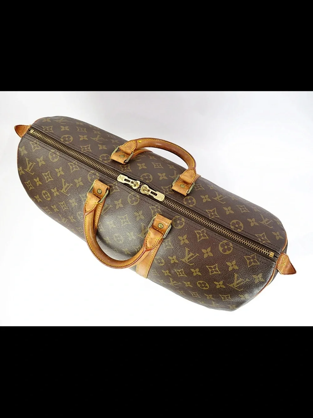 Louis Vuitton Monogram Canvas Duffle Bag in Brown and Tan